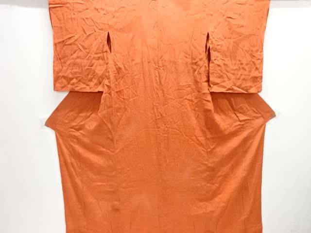 アンティーク　ジョーゼット荒波に鳥模様織り出し着物